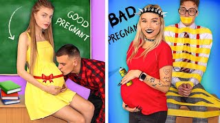 Good Pregnant vs Bad Pregnant! Funny Pregnant Situations \& DIY ideas by Mr Degree