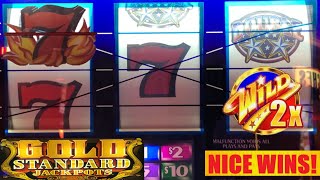 NEW! Liberty Jewels + Gold Standard Jackpots + Double Blazing 777 + Triple Double Stars slot play!