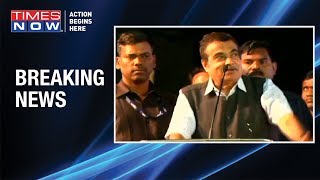 Union Minister Nitin Gadkari loses cool & lashes out on protestors at rally