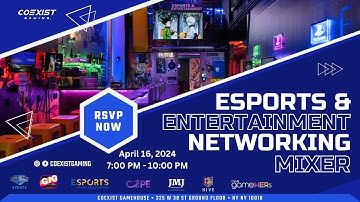 Official Recap: 04/16/24 – Esports & Entertainment Networking Event at the Coexist Gaming House