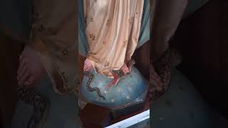 Our Mother Mary in a little church in Buca. #subscribe #shorts  #mothermary #viral #catholic #jesus
