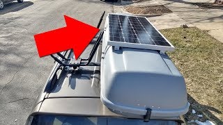Mounting a Solar Panel to a Car's Rooftop Cargo Box (For Vandwelling, Overlanding, etc.)