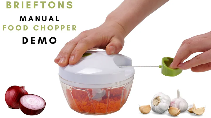 Brieftons Food Chopper: Manual Vegetable Chopper Demo