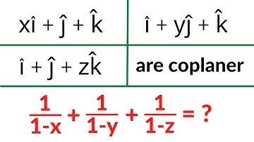 Vector Algebra Problem - Coplanar Vectors