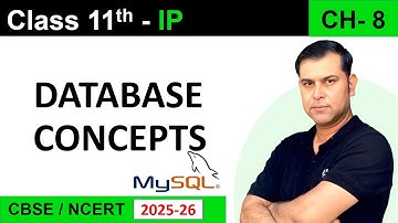 CH 08 Database Concept Class 11 IP | S4SUREN