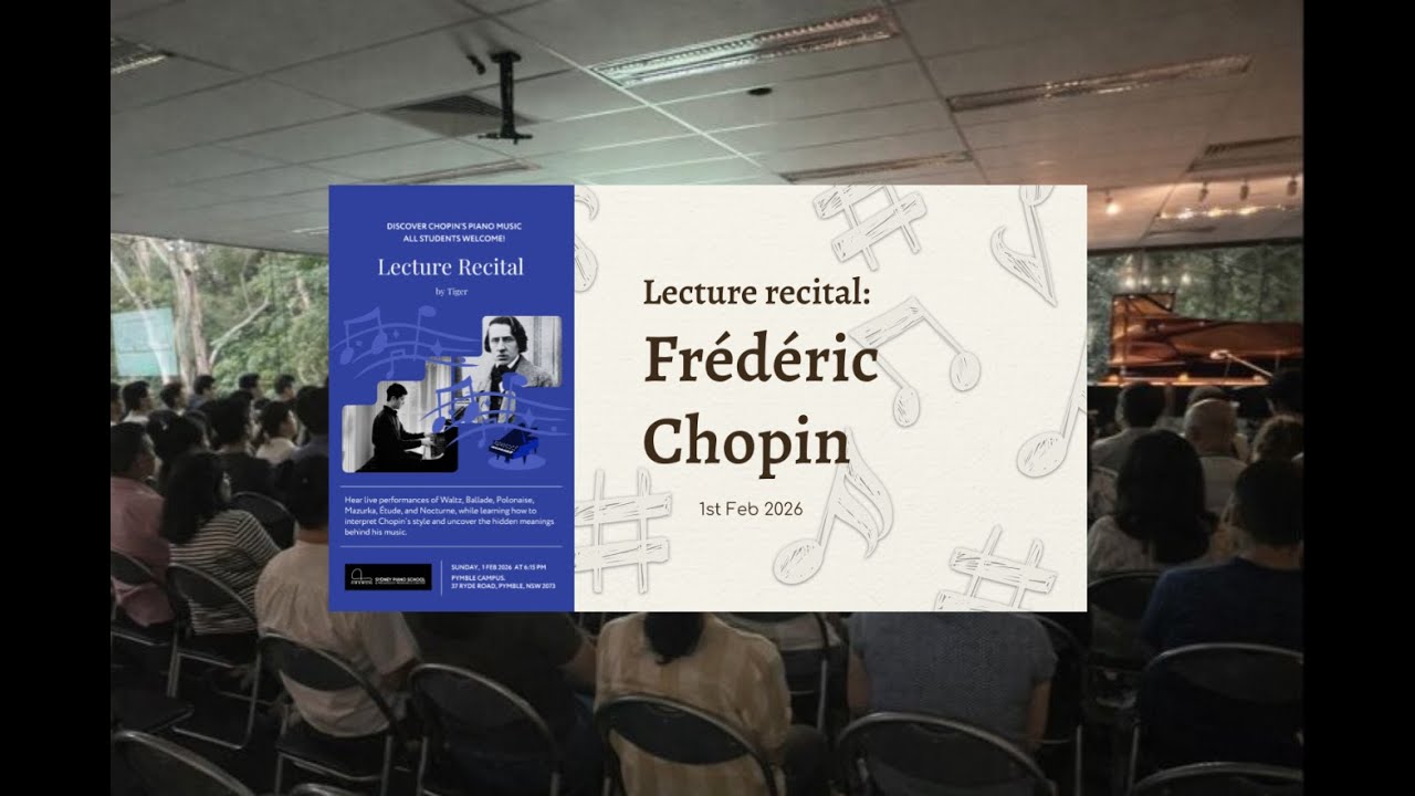 Chopin Ballade lecture recital series by Tiger Han