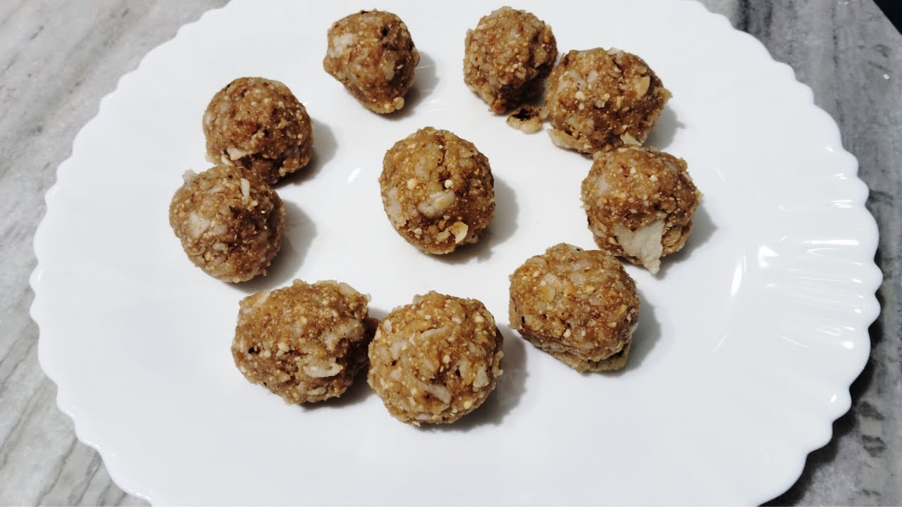 Instant Sweet Roti Sweet Rice Roti balls | No oil Rice flour Roti peanuts balls | 3 ...