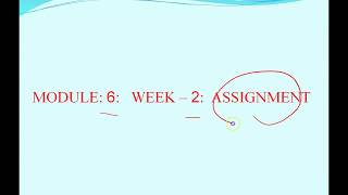 MODULE  6 WEEK  2 ASSIGNMENT #V8 Net Worth