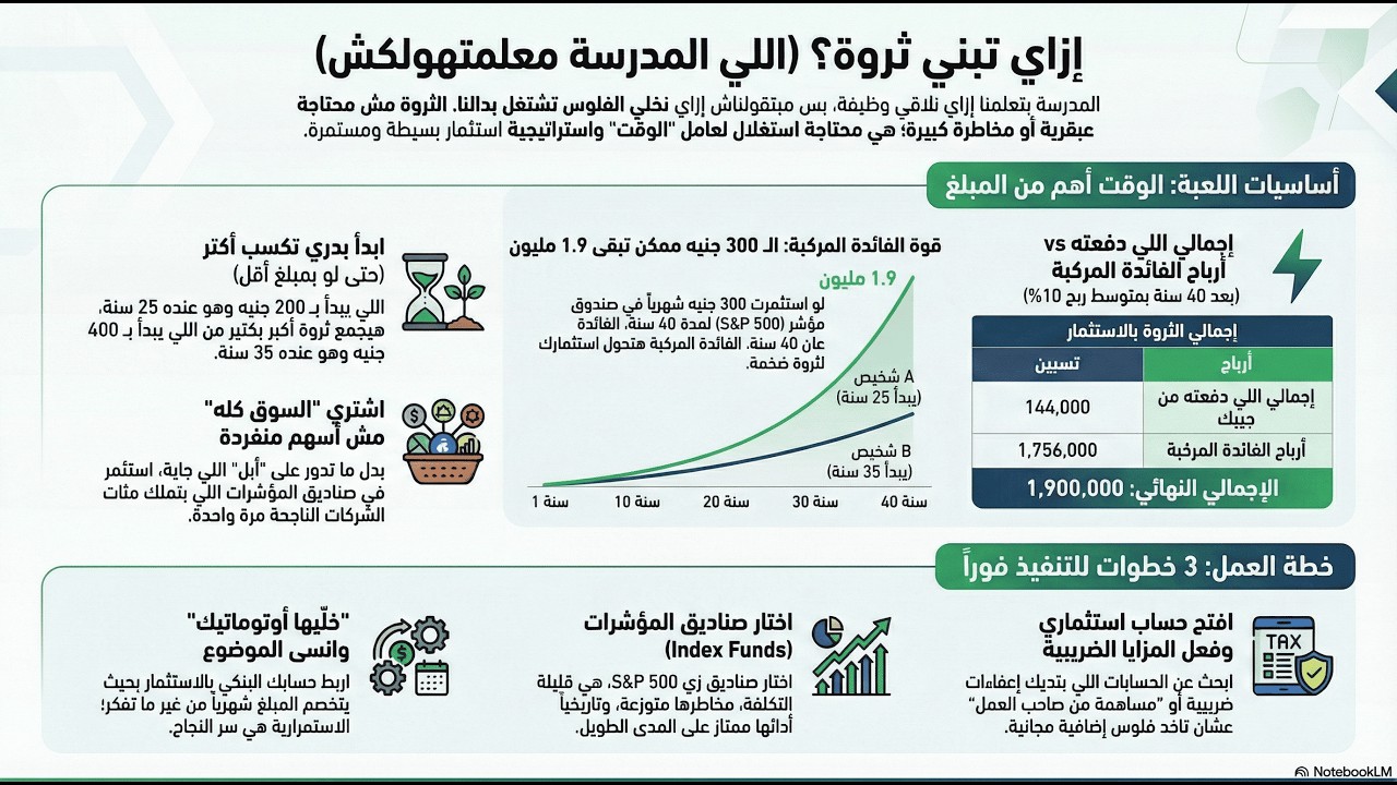 لماذا لا تعلمنا المدارس كيف نصبح أغنياء؟ الاستراتيجية المفقودة.