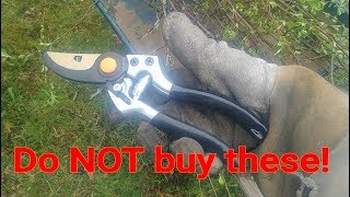 Career Overview Fiskars titanium pro pruning sheers a disapointment