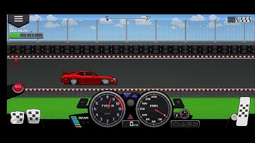 I did a 2 step with my supra in pixel car racer!!!!! like and subscribe if you love supra.