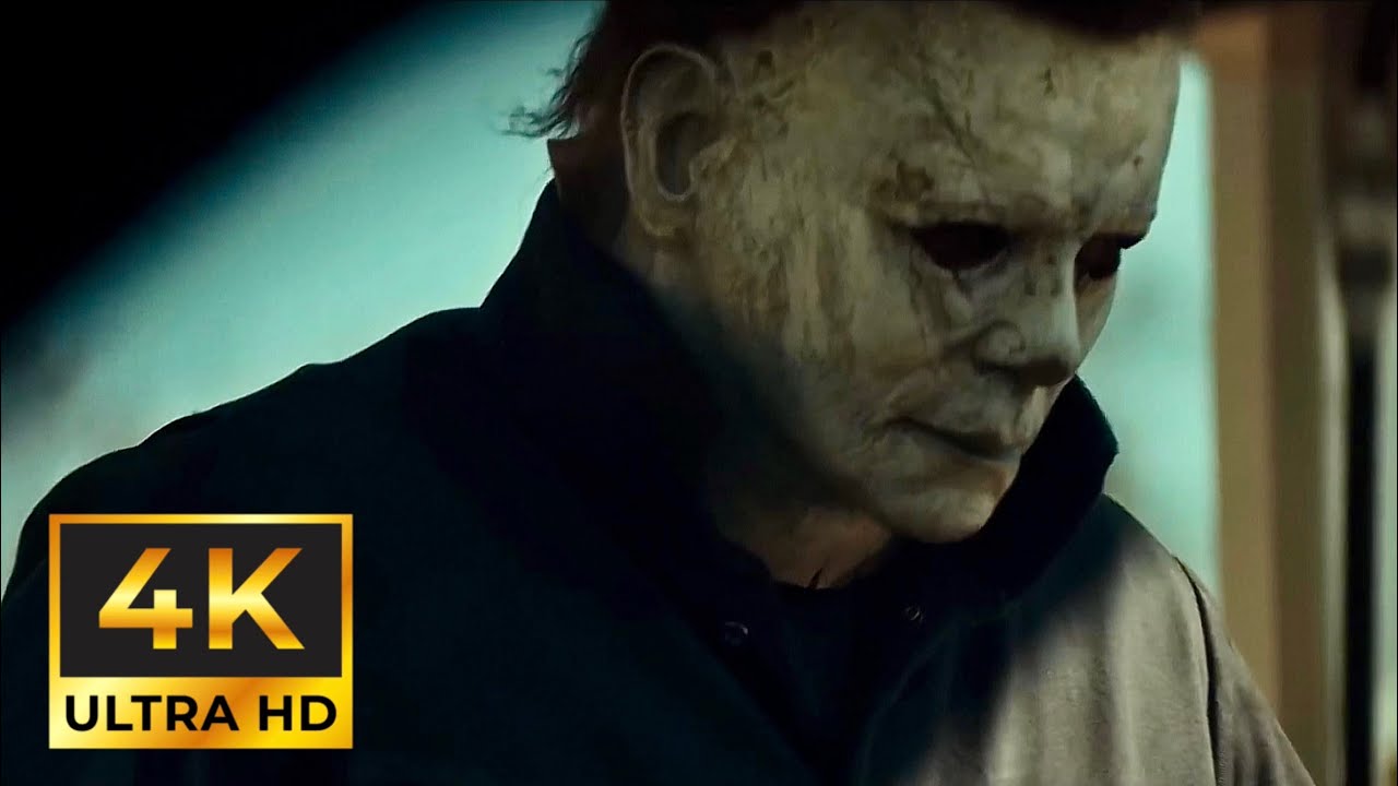 Halloween (2018) - Bathroom Attack [4K UHD] - YouTube