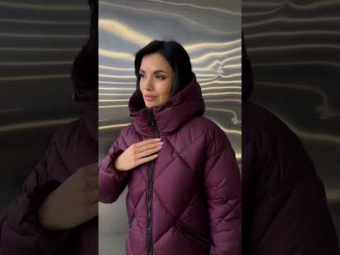 Жіночий якісний теплий зимовий пуховик куртка на біо пусі, відео 1
