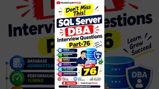 Information SQL Server Interview Questions | #learnsql #databaseconcepts #sql #coding | @MadeSimpleMSSQL News
