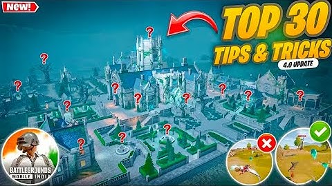 Top 30 Tips & Tricks In BGMI 4.0 Update Noob To Pro 4.0 In Event | Spooky Soiree 