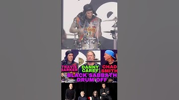 Travis Barker Drum Off VS Chad Smith & Danny Carey at Black Sabbath Final Show #ozzyosbourne #drumz
