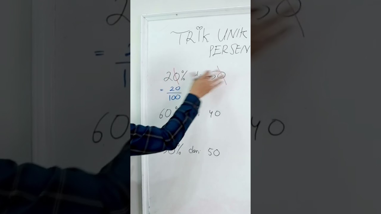 Trik cepat matematika menghitung persentase 