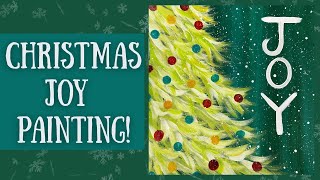 Easy Christmas Painting Step By Step Beginner Acrylic Painting