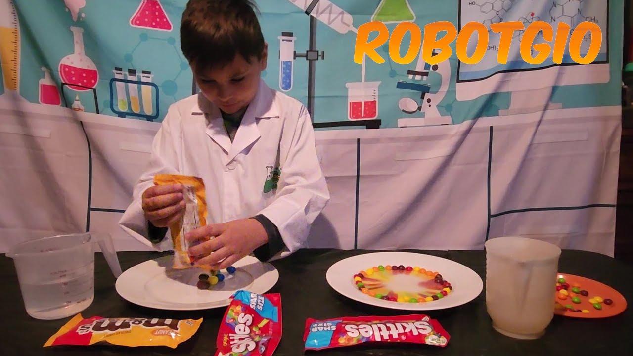 Skittles Science Experiments for Kids with RobotGio