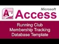 Running Club Membership Tracking Database Template