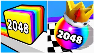 Happy Cubes 2048 vs Ball Merge 2048 - ASMR Gameplay (Freepya, Max Level) New Update  screenshot 4
