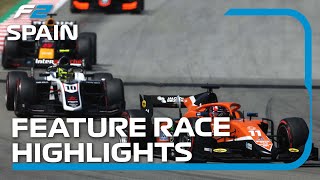 F2 Feature Race Highlights | 2022 Spanish Grand Prix