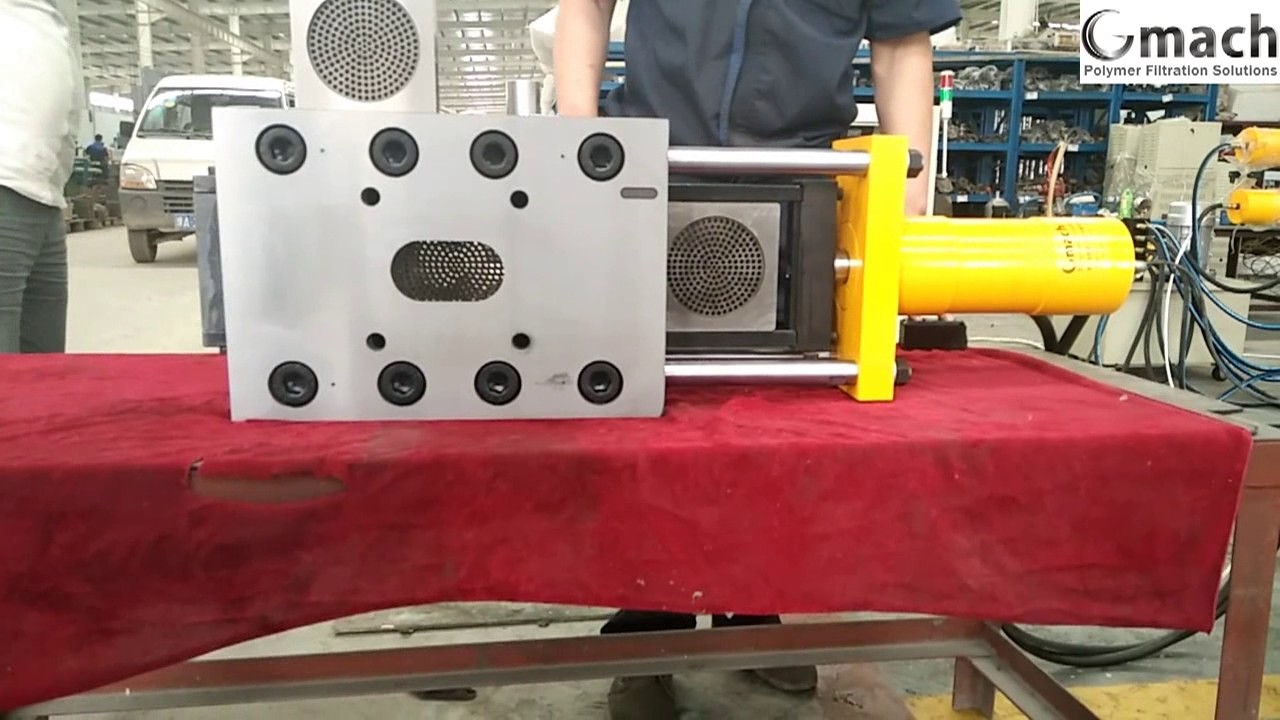 GMACH plate type continuous screen changer for plastic extrusion line