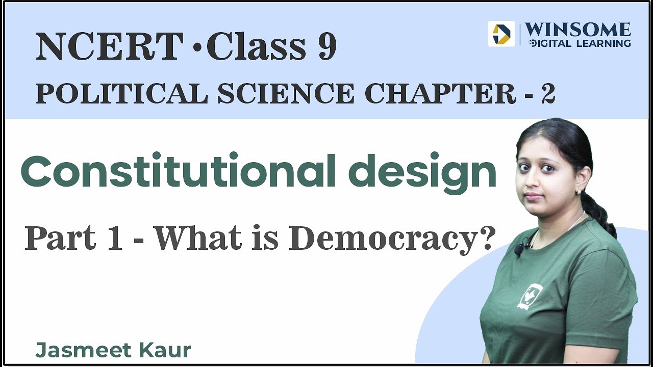 Class 9 Political Science Chapter 1 | What is Democracy and Why  | Part-1 What is Democracy?