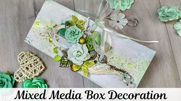 #DIY Easy Box Decoration Ideas | Mixed Media Box |  DIY Box Decoration | Mixed Media Box Altered Art