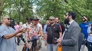 Hidden Agenda Guy Gets Excited Before He starts! Smile2Jannah Speakers Corner Sam Dawah