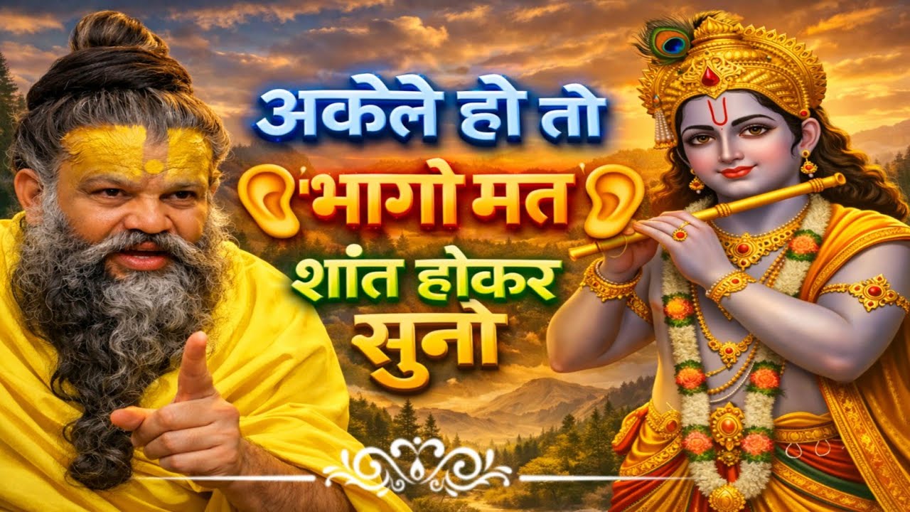 अकेले हो तो शांत होकर सुनो समय बदलते देर नहीं लगती  premanand maharaj, premanadjisatsang..