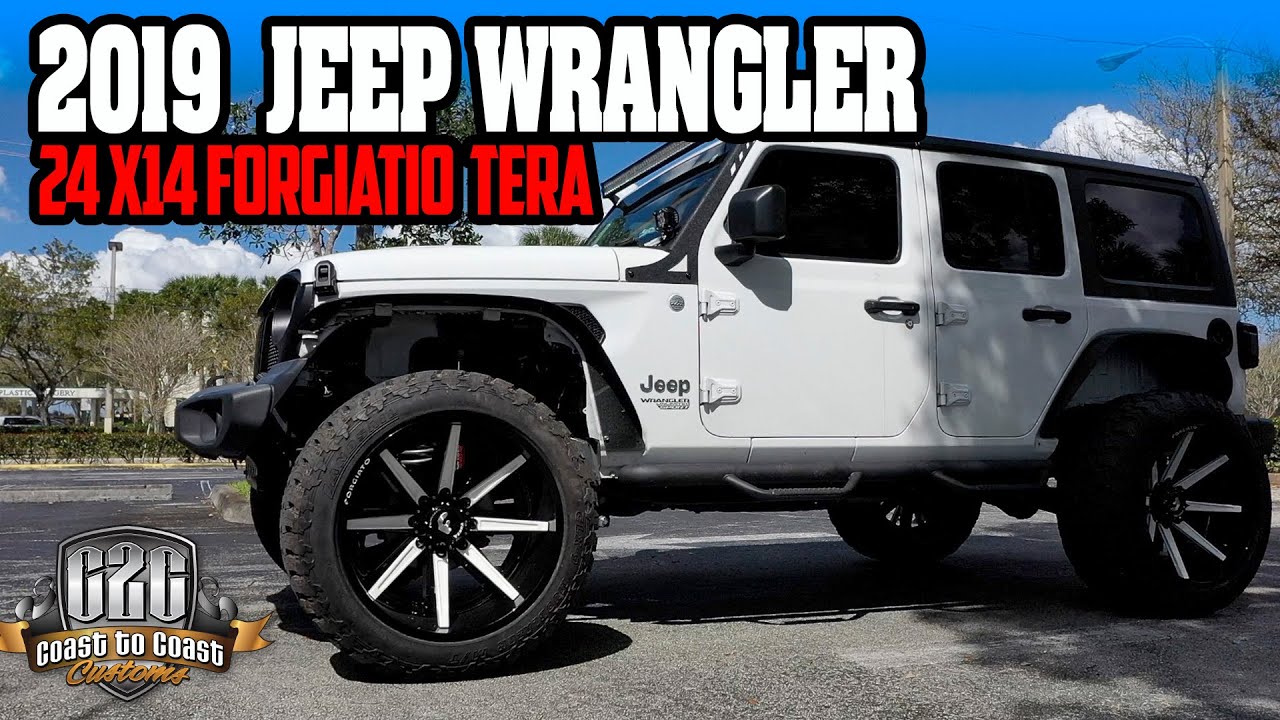 2019 Jeep Wrangler 24 X 14 Forgiato Terra Gambe 1 - YouTube