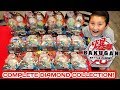 COMPLETE ULTRA RARE DIAMOND BAKUGAN COLLECTION! HARD TO FIND BAKUGAN BATTLE BRAWLERS COLLECTION!