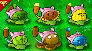 Plants vs Zombies : Cattail Family Team ( funny moments )