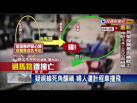 疑視線死角釀禍 婦人穿越馬路遭撞飛身亡－民視新聞