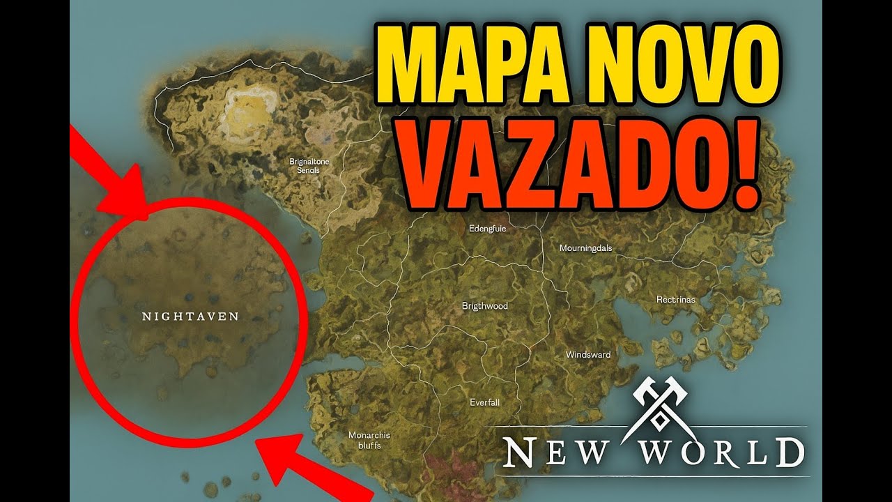 New World VAZAMENTOS do Novo Mapa + Imagens da Expansão! 🌍🔥