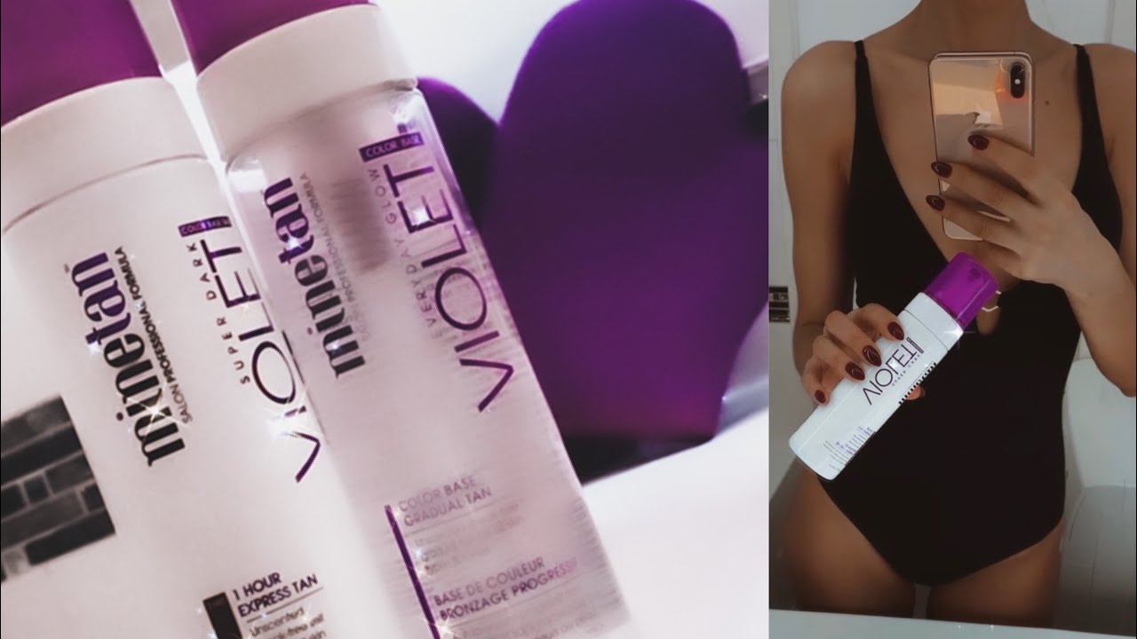 MINETAN Violet Tanning Pack/Обзор ФИОЛЕТОВОГО автозагара 💜 Мой опыт использования!