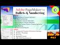 Must watch how to add bullets and numbering #Pagemaker #Adobe.
