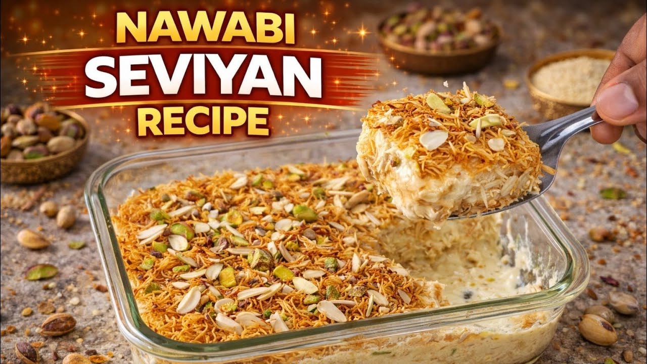इस आसान तरीके से बहुत ही कम चीजो के साथ बनाए नवाबी शाही सेवइया| Instant Nawabi Semai Custard Recipe 