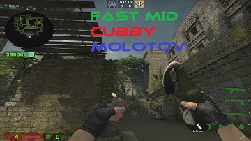 Fast cubby molotov from T spawn on ancient