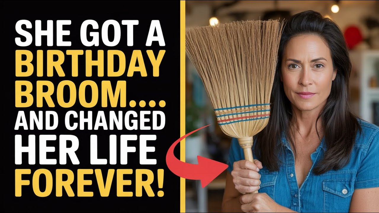 HUSBAND GIVES WIFE A BIRTHDAY BROOM AND REVEALS HER INCREDIBLE JOURNEY TO FLYING HIGH ON LIFE!