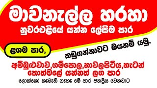 මාවනැල්ල හරහා නුවරඑළියේ යන්න ලේසිම පාර The easiest way to get to Nuwara Eliya is via Mawanella