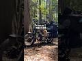 カスタムしたハンターカブで直火ソロキャンプ!テントにバイク入れるのは全バイクキャンパーの憧れですよね?