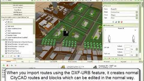 CityCAD Tutorial - Importing DXF CAD files