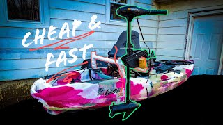 CHEAP & FAST DIY Kayak Trolling Motor by WeirdBeardFishin 2,177 views 1 year ago 10 minutes, 18 seconds