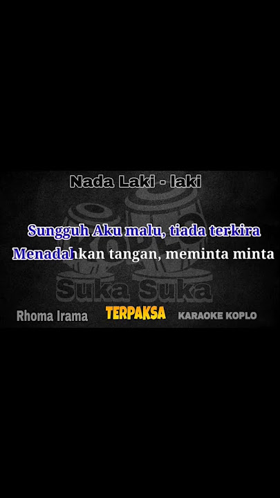 terpaksa karaoke rhoma iramannada wanita cewek / perempuan #karaoke #karaokekoploterbaru #shorts