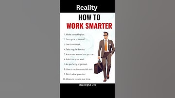 "Work Smarter, Not Harder 💼⚡ | 10 Rules for Peak Productivity"...#motivationalquotes #inspiration