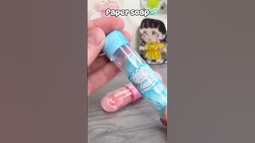 🫧Cute Mini DIY Paper soap!? #papersoap #diy #diycrafts #craft #papercraft #cutecrafts #cute #soap
