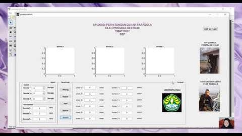 Cara Membuat Aplikasi Sederhana Untuk Perhitungan Gerak Parabola Dengan GUI Matlab