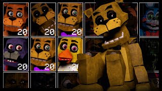 A Low Poly Version of Golden Freddy! Retro 90's! W i p! (UCN Mods)